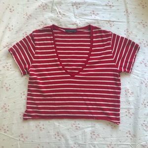 Red Striped T Shirt